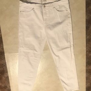Vintage America Weekend Crop  white jeans